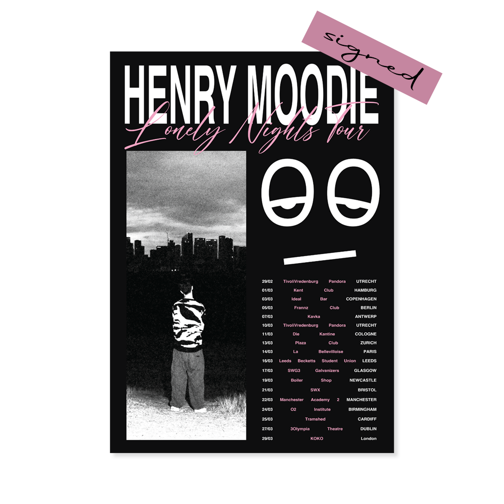 HENRY MOODIE 2024 SIGNED POSTER – Henry Moodie | Official Merch Store