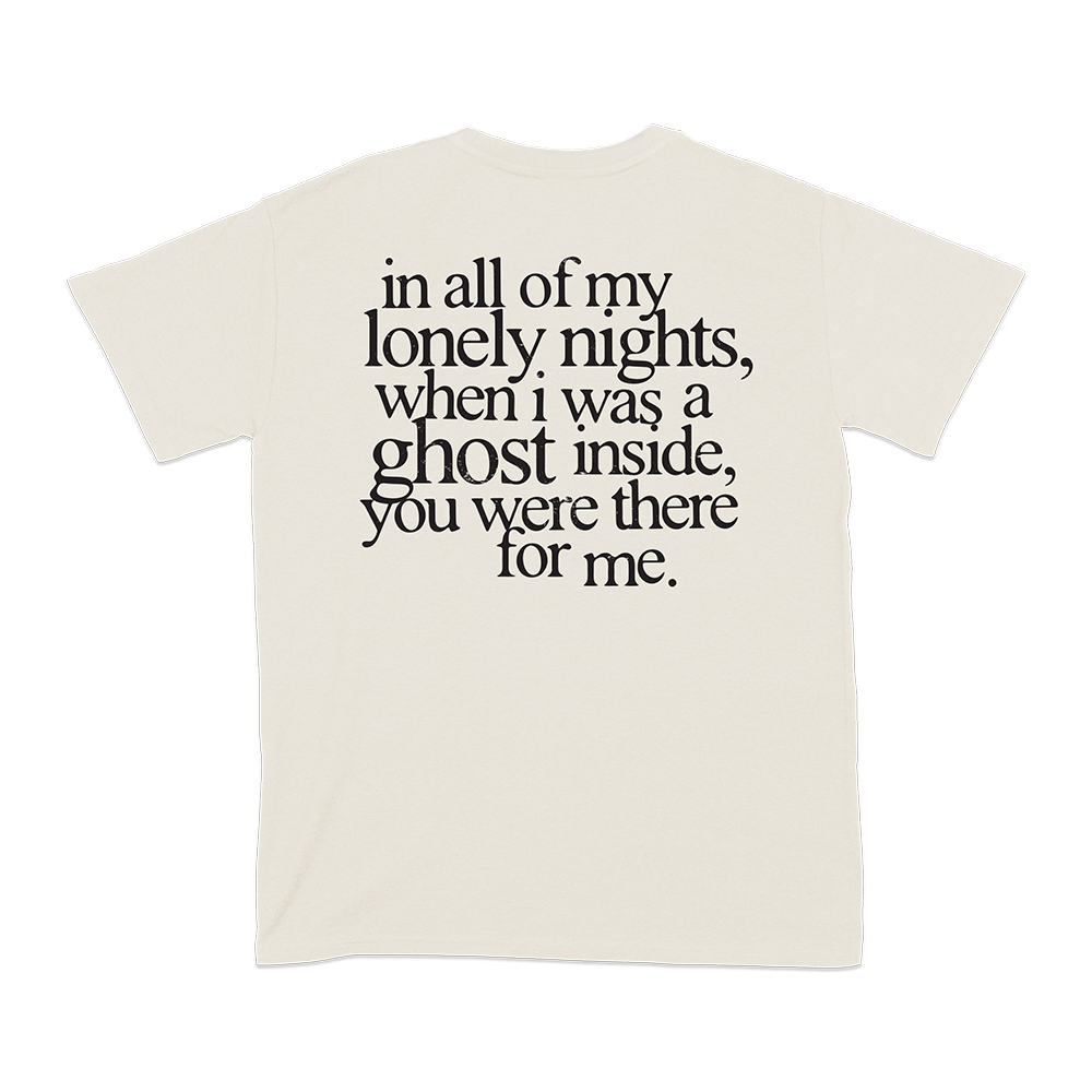 Lonely Nights Natural tee