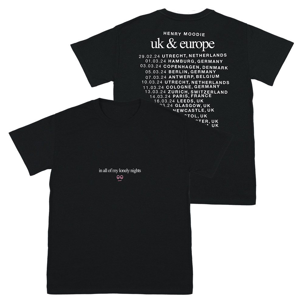 Black Lonely Nights 2024 Tour Tee