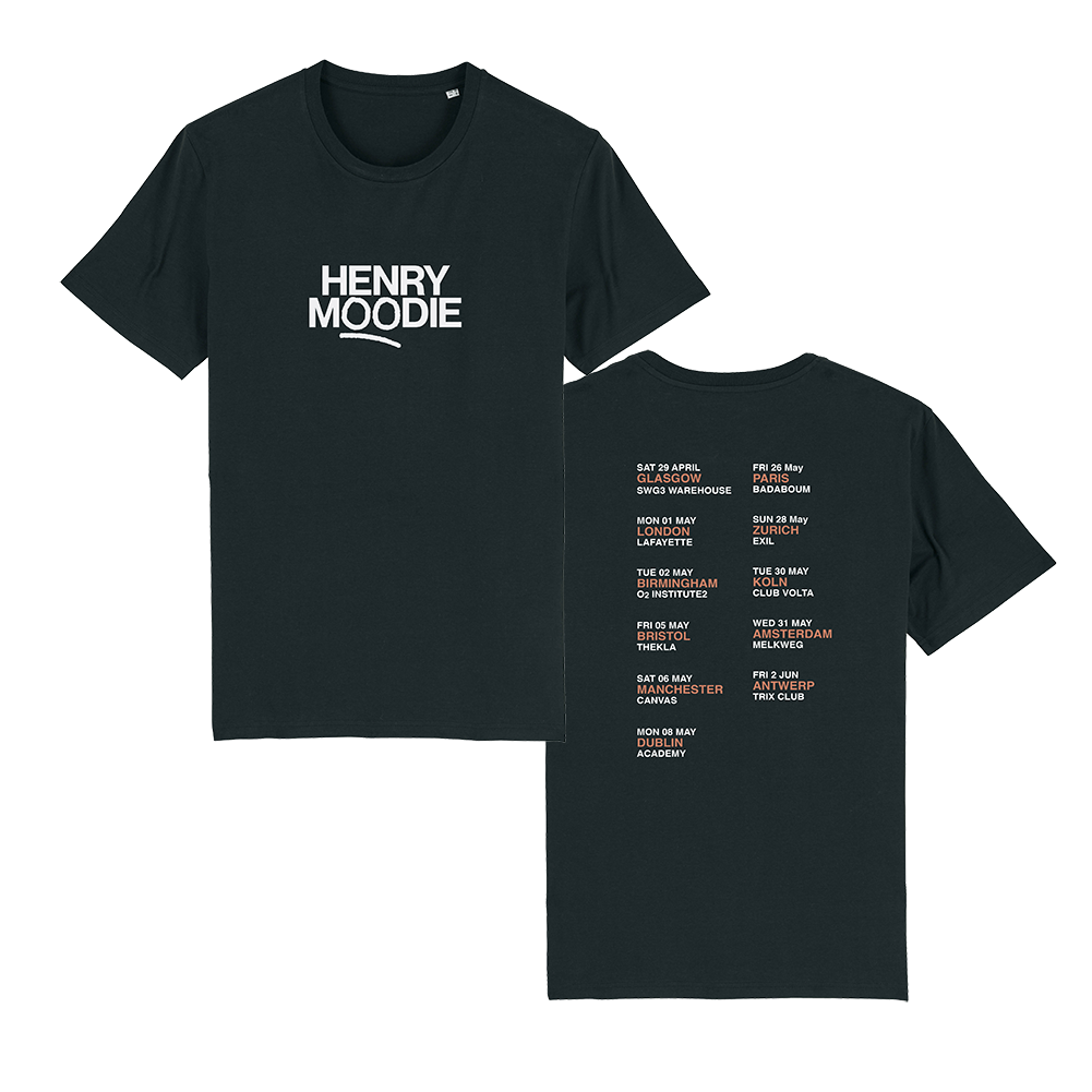 Henry Merch Henry Moodie 2023 Tour Black tee – Henry Moodie | Official Merch Store