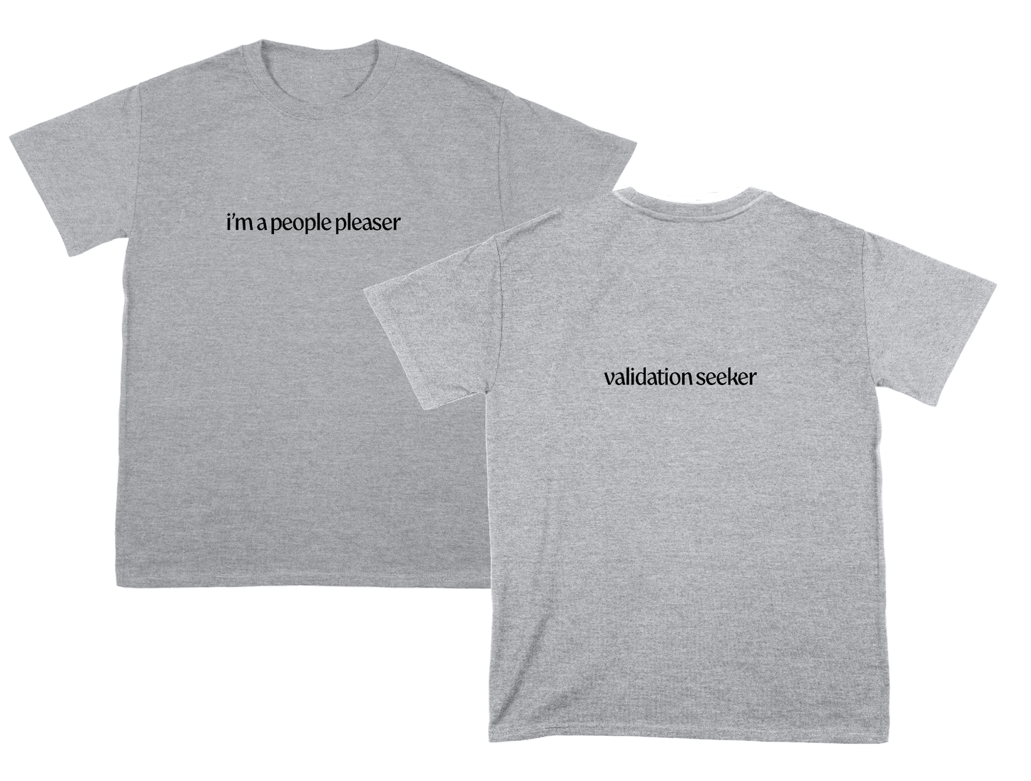 HM PEOPLE PLEASER TEE - GREY